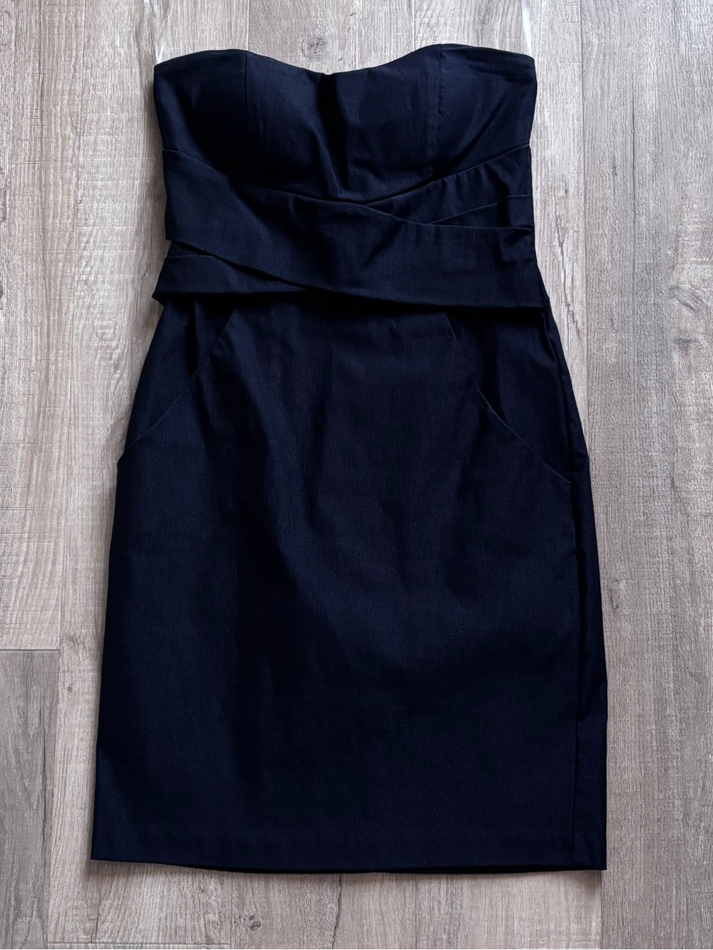 Le Chateau Strapless Dress with Pockets
